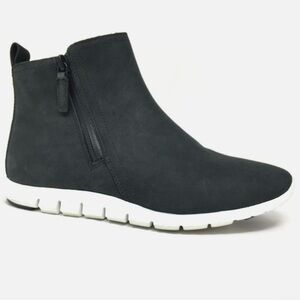 Cole Haan Zerogrand Women’s Leather Waterproof Black Ankle Boots